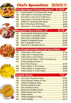 Menu of Mayflower, Chop Suey House,Trethomas, Caephilly